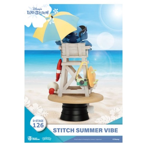 Disney Diorama PVC D-Stage Stitch Summer Vibe 16 cm