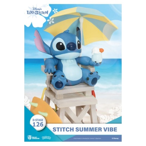 Disney Diorama PVC D-Stage Stitch Summer Vibe 16 cm