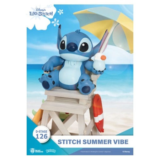 Disney Diorama PVC D-Stage Stitch Summer Vibe 16 cm