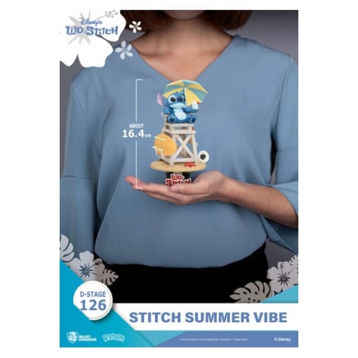 Disney Diorama PVC D-Stage Stitch Summer Vibe 16 cm