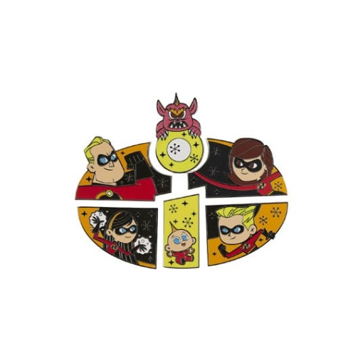 Disney Pixar Loungefly POP! Pin Chapas esmaltadas Incredibles 3 cm Surtido (12)