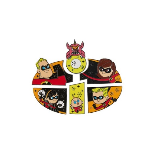 Disney Pixar Loungefly POP! Pin Chapas esmaltadas Incredibles 3 cm Surtido (12)