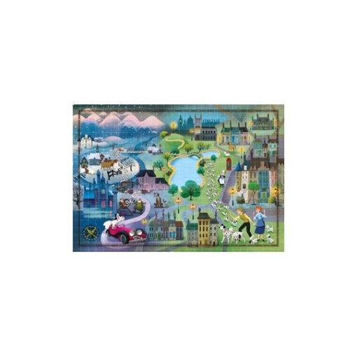 Disney Story Maps Puzzle 101 Dálmatas (1000 piezas)