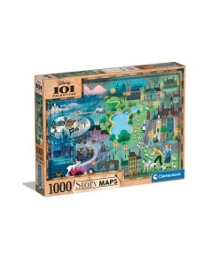 Disney Story Maps Puzzle 101 Dálmatas (1000 piezas)