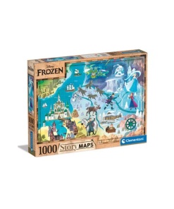 Disney Story Maps Puzzle Frozen: El reino del hielo (1000 piezas)