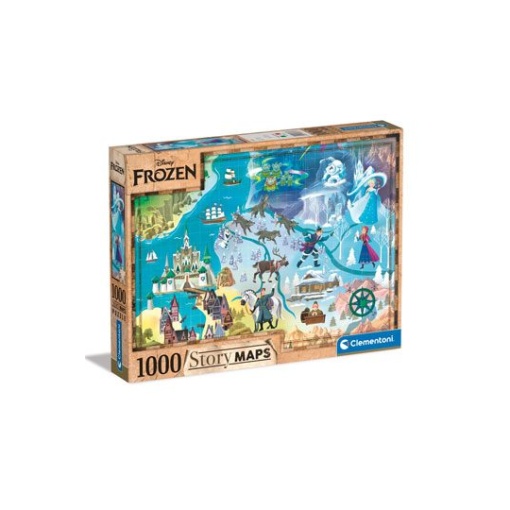 Disney Story Maps Puzzle Frozen: El reino del hielo (1000 piezas)