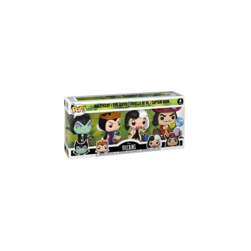 Disney Villains Pack de 4 Figuras POP! Movies Vinyl Villains (GW)(EMEA) 9 cm