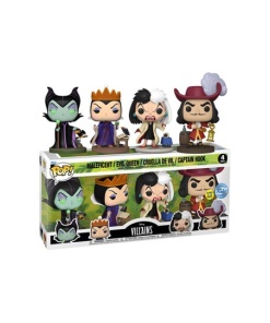 Disney Villains Pack de 4 Figuras POP! Movies Vinyl Villains (GW)(EMEA) 9 cm