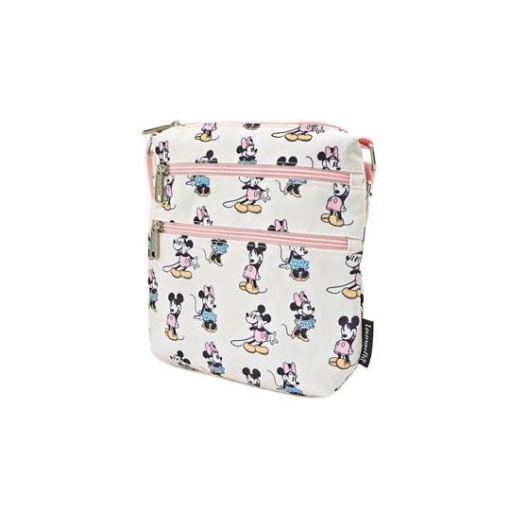 Disney by Loungefly Cartera para Pasaporte Pastel Minnie Mickey AOP