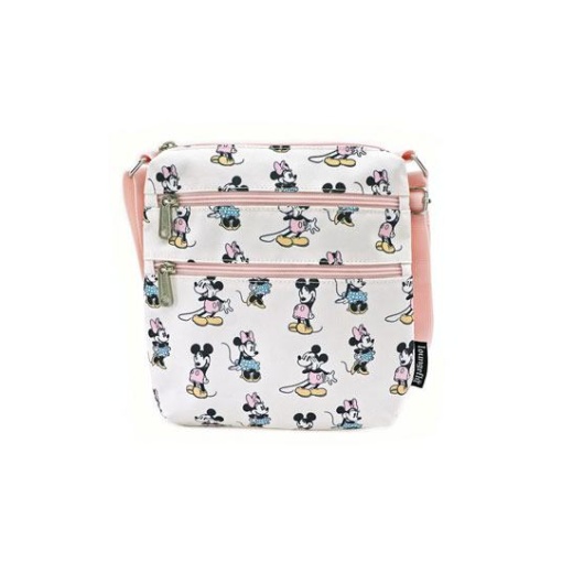 Disney by Loungefly Cartera para Pasaporte Pastel Minnie Mickey AOP