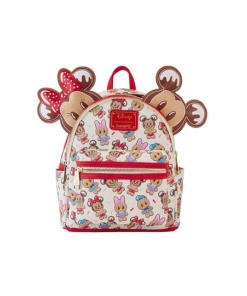 Disney by Loungefly Set de Mochila y Diadema Mickey & Friends Gingerbread Cookie AOP