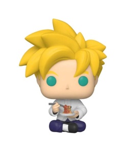 Dragon Ball Z POP! Animation Vinyl Figura Super Saiyan Gohan with Noodles 9 cm