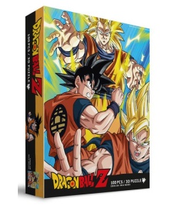 Dragon Ball Z Puzzle Efecto 3D Goku Saiyan (100 piezas)