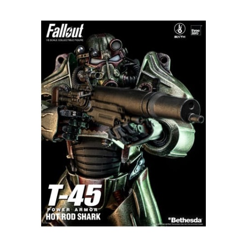 Fallout Figura FigZero 1/6 T-45 Hot Rod Shark Power Armor 37 cm