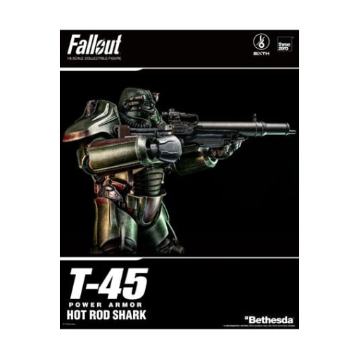 Fallout Figura FigZero 1/6 T-45 Hot Rod Shark Power Armor 37 cm