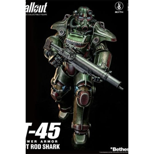 Fallout Figura FigZero 1/6 T-45 Hot Rod Shark Power Armor 37 cm