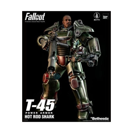 Fallout Figura FigZero 1/6 T-45 Hot Rod Shark Power Armor 37 cm