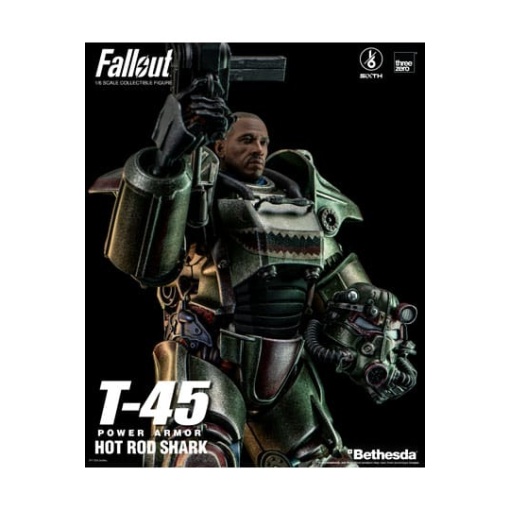 Fallout Figura FigZero 1/6 T-45 Hot Rod Shark Power Armor 37 cm