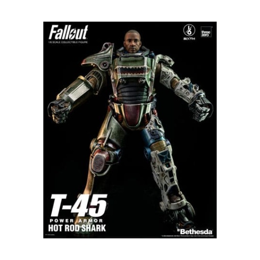 Fallout Figura FigZero 1/6 T-45 Hot Rod Shark Power Armor 37 cm