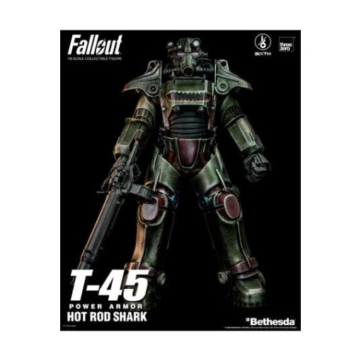 Fallout Figura FigZero 1/6 T-45 Hot Rod Shark Power Armor 37 cm