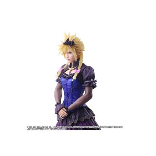 Final Fantasy VII Remake Static Arts Gallery Estatua Cloud Strife Dress Ver. 28 cm