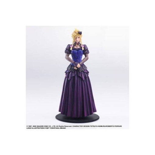 Final Fantasy VII Remake Static Arts Gallery Estatua Cloud Strife Dress Ver. 28 cm