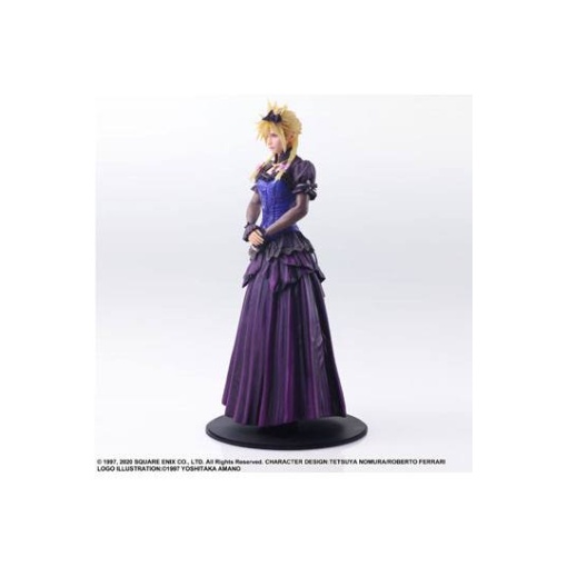 Final Fantasy VII Remake Static Arts Gallery Estatua Cloud Strife Dress Ver. 28 cm