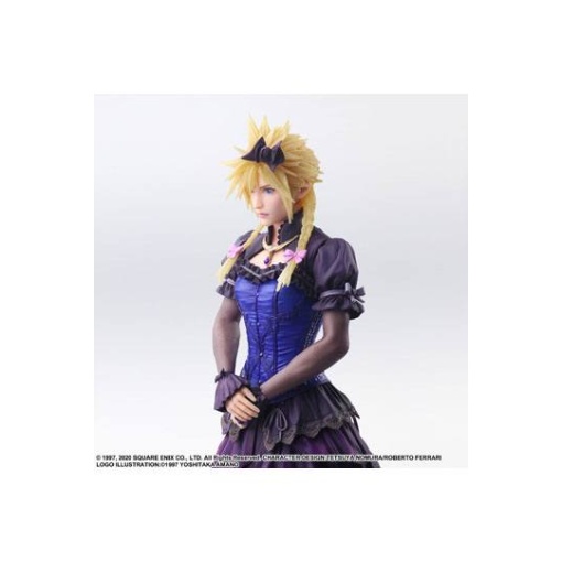 Final Fantasy VII Remake Static Arts Gallery Estatua Cloud Strife Dress Ver. 28 cm