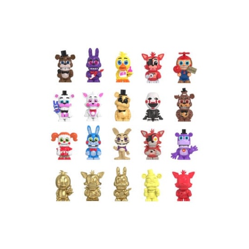 Five Nights at Freddy's: Faz's Fizzy Station Packs de 3 Figuras 4 cm Blind Box Grab N´Go Surtido Serie 2 Classic Remix (12)