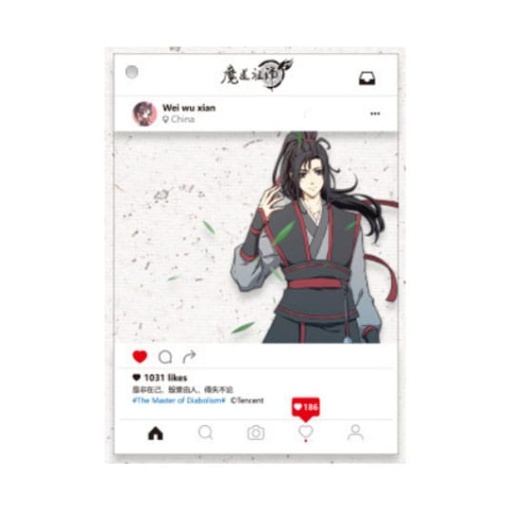 Grandmaster of Demonic Cultivation Acryl Photo Holder Wei Wuxian 20 cm