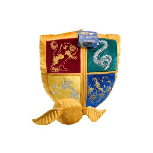 Harry Potter Almohada con Peluche Quidditch Crest & Snitch dorada