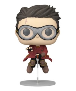 Harry Potter Figura POP! Movies Vinyl Harry w/Broom(Quidditch) 9 cm