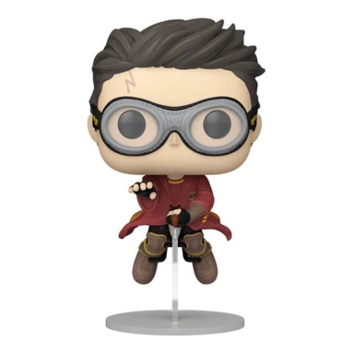 Harry Potter Figura POP! Movies Vinyl Harry w/Broom(Quidditch) 9 cm