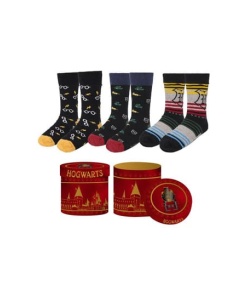 Harry Potter Pack de 3 Pares de calcetines Hogwarts  38-45