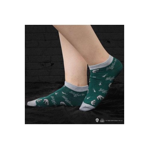 Harry Potter Pack de 3 Pares de calcetines tobilleros Slytherin