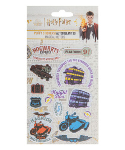 Harry Potter Puffy Pegatinas Magical Motors