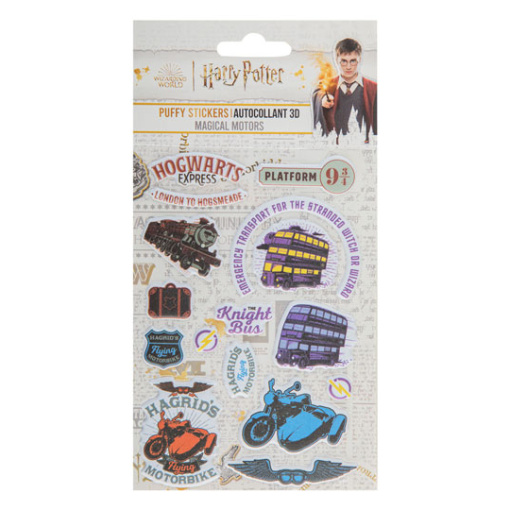 Harry Potter Puffy Pegatinas Magical Motors