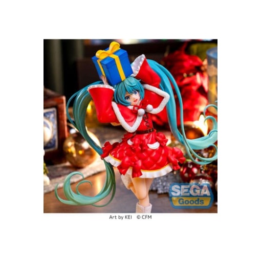 Hatsune Miku Series Estatua Luminasta PVC Hatsune Miku Christmas 2024 19 cm