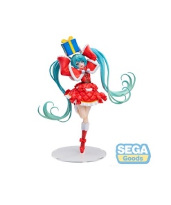 Hatsune Miku Series Estatua Luminasta PVC Hatsune Miku Christmas 2024 19 cm