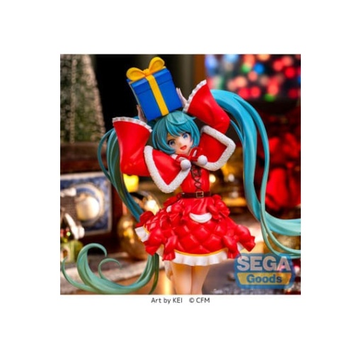 Hatsune Miku Series Estatua Luminasta PVC Hatsune Miku Christmas 2024 19 cm