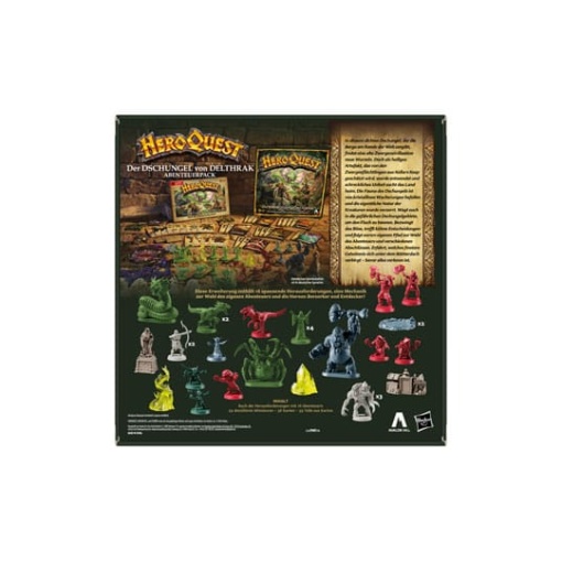 HeroQuest Expansión del Juego de Mesa Der Dschungel von Delthrak Pack de Misión *Edición Aléman*