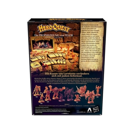 HeroQuest Expansión del Juego de Mesa Die Prophezeiung von Telor Quest Pack *Edición Aléman*