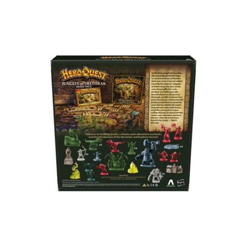 HeroQuest Expansión del Juego de Mesa Jungles of Delthrak Pack de Misión *Edición Inglés*