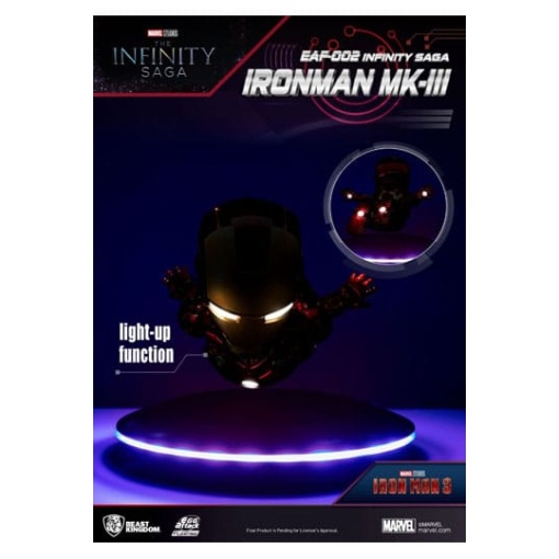 Iron Man 3 Estatua con luz Egg Attack Iron Man Mark III 16 cm