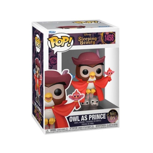 La Bella Durmiente 65th Anniversary POP! Disney Vinyl Figura Owl as Prince 9 cm