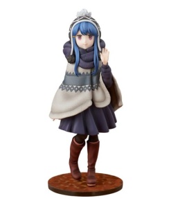 Laid-Back Camp Estatua 1/7 Rin Shima Lake Shibire Camping Ver. 22 cm