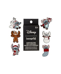 Lilo & Stitch by Loungefly Chapas esmaltadas Blind Box Holiday Expositor (12)