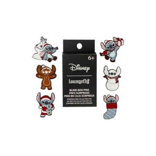 Lilo & Stitch by Loungefly Chapas esmaltadas Blind Box Holiday Expositor (12)