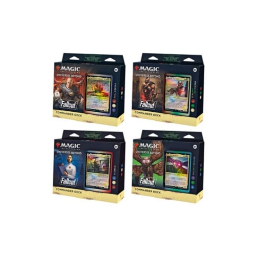 Magic the Gathering Universes Beyond: Fallout Mazos de Commander Caja (4) inglés