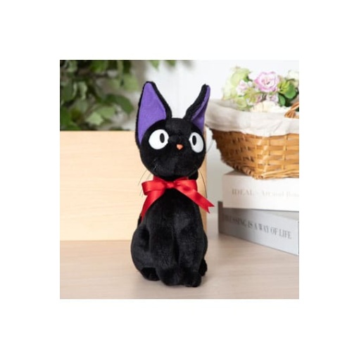 Majo no Takkyubin Figura de peluche Jiji Sitting M 32 cm